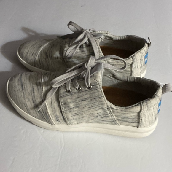 EUC TOMS DEL REY Sneakers, Birch Heather Jersey, Sz 6.5, Like new, Kicks - Picture 8 of 15